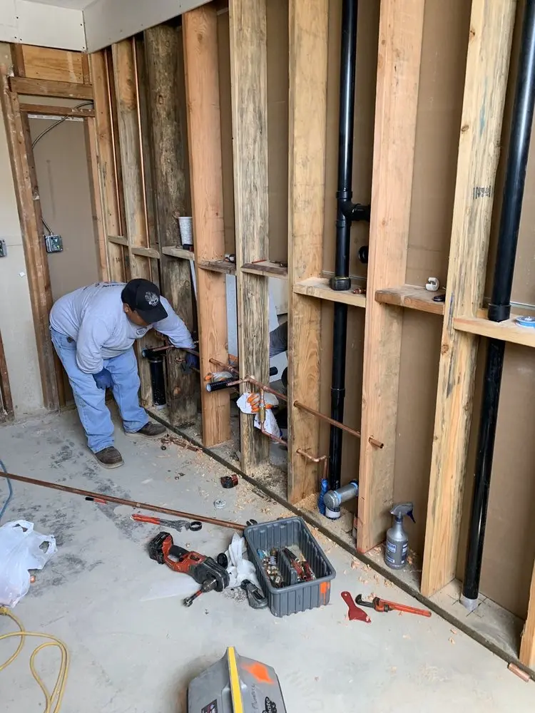 Commercial rough-in plumbing for Gas Line Repair in Marshall